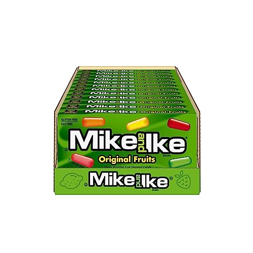 Mike and Ike Candy, Original Fruits, 4.25oz Theater Box, Pack of 12