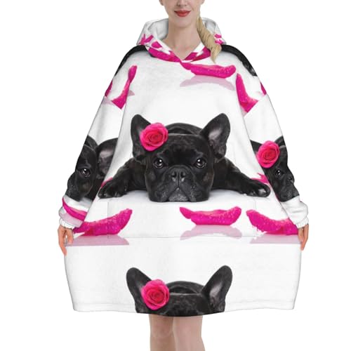 Sweat couverture bouledogue français pour vos soirées cocooning d'hiver