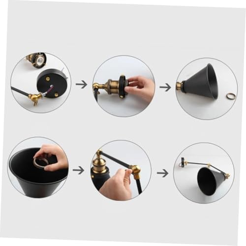 Lámpara de pared E27 ajustable para eliminar sombras al leer 7
