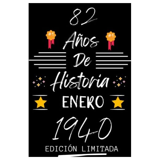 CUADERNO, 82 AÑOS DE HISTORIA ENERO 1940 EDICIÓN LIMITADA: Regalo de 82 cumpleaños para mujeres y hombres, ideas de 82 cumpleaños... un cumpleaños... ... regalo de 82 cumpleaños para él/ella.