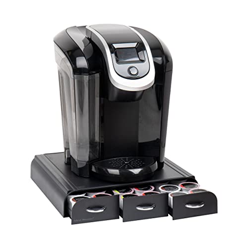 Mind Reader Single Serve Coffee Pod Organizer with 3 Drawers, 36 Pod Capacity, Countertop Coffee Storage for Single Serve Pods, Black by Mind Reader - Used condition - US$13.98