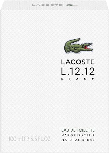 Lacoste Eau de lacoste l.12.12 blanc eau de toilette holzig-blumiger herren-duft mit vetiver-noten für selbstbewusste männer 100ml