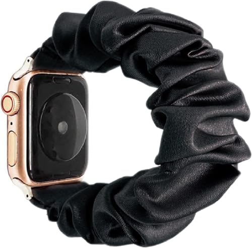 [WOXDECO] �R���p�`�u�� Apple Watch �o���h �A�b�v���E�H�b�` �o���h �V���V�� �����p ���f�B�[�X �_�� �y�� �X�^�C���b�V�� ������� ���E�ȒP ���v�x���g (42MM/44MM/45MM M, ���F)