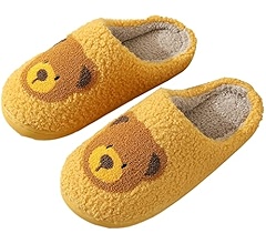 Amazon.com | Pocadri Womens Men Winter Slippers Cute Bear