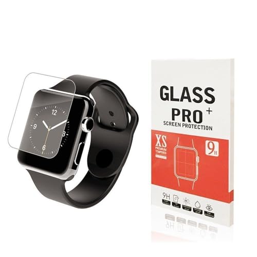 [3 Pack] Apple Watch 42mm Screen Protector,Linboll - [Only Covers the Flat Area] Anti-Scratch, 9H Hardness, Bubble Free Tempered Glass Screen Protector for Apple Watch 42mm