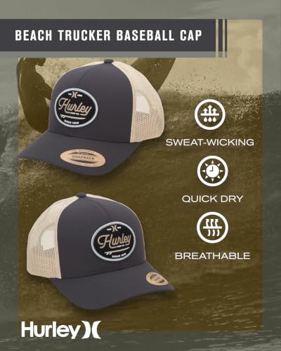 Image of Hurley Mens Hat - Beach Break Trucker Water Resistant Baseball Cap