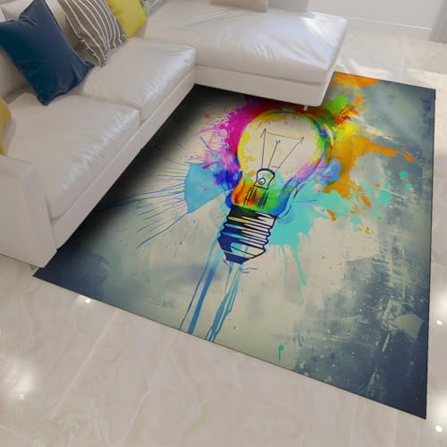 Tapis de salon abstrait 120x150cm pour créer un coin graffiti chic