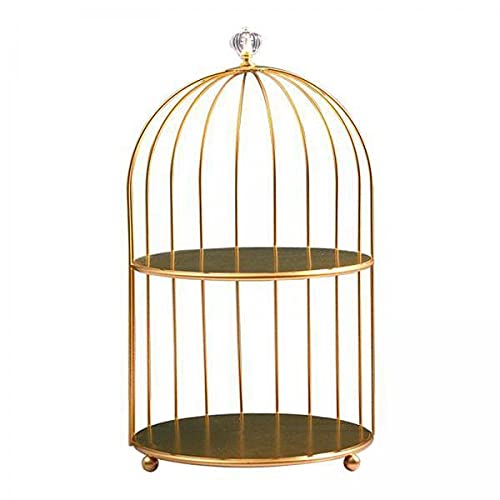UJEAVETTE® 2xBird Cage Desktop Perfume Organizer Holder Countertop Makeup Rack 2-Tiers-picture-29