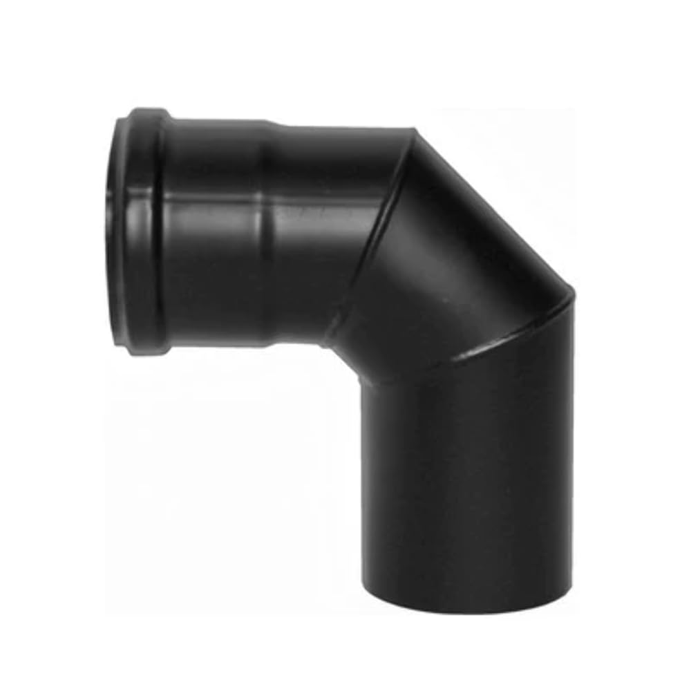 Curva a 90° smaltata per stufe a pellet 80mm