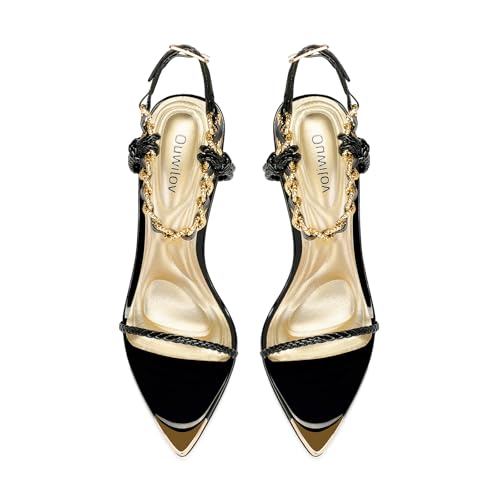 Image of Gold Strappy Stiletto Heels for Women Metallic Ankle Strap Open Toe High Heel Sandals Elegant Dress Shoes for Wedding Party Prom and Evening Events