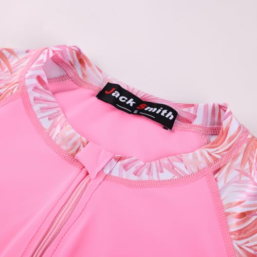Image of JACK SMITH Women's 3 Piece Long Sleeve Rash Guard Swimsuits Zip Front Bathing Suit Tankini Swimsuits UPF 50