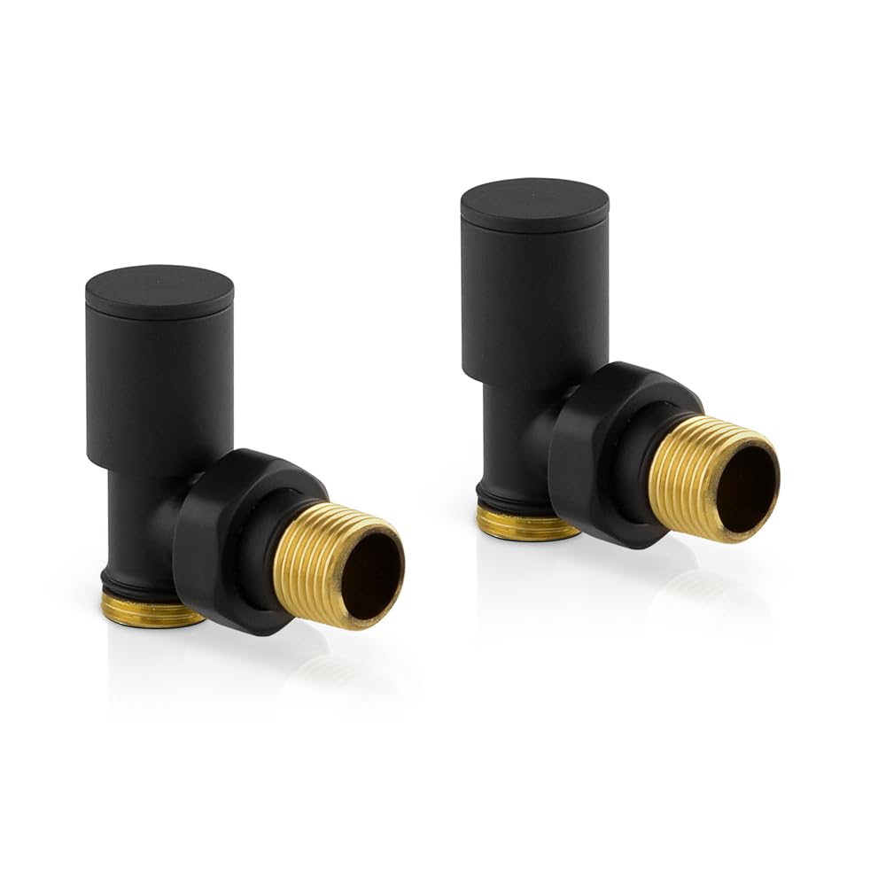 Set valvole scaldasalviette (Nero, Multi 16x2)