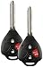 Discount Keyless Replacement Uncut Car Remote Fob Ignition Key for Toyota Rav4 Scion xB HYQ12BBY (2 Pack)