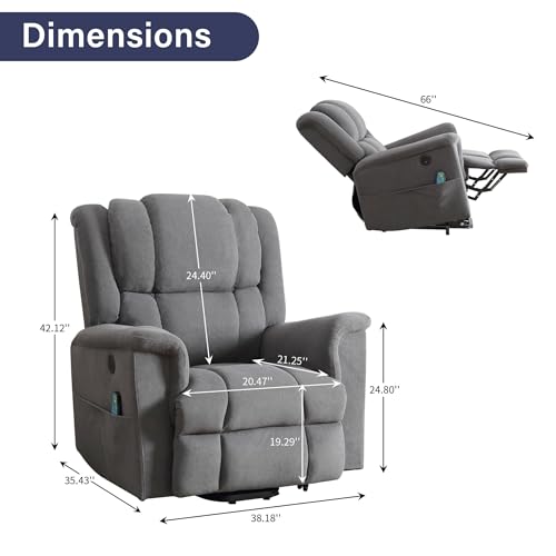 Sillón reclinable eléctrico para comodidad y soporte miniatura 2