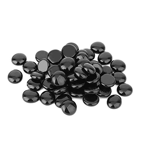 Stanbroil 10-Pound 1/2 Inch Fire Glass Drops for Fireplace Fire Pit, Onyx Black