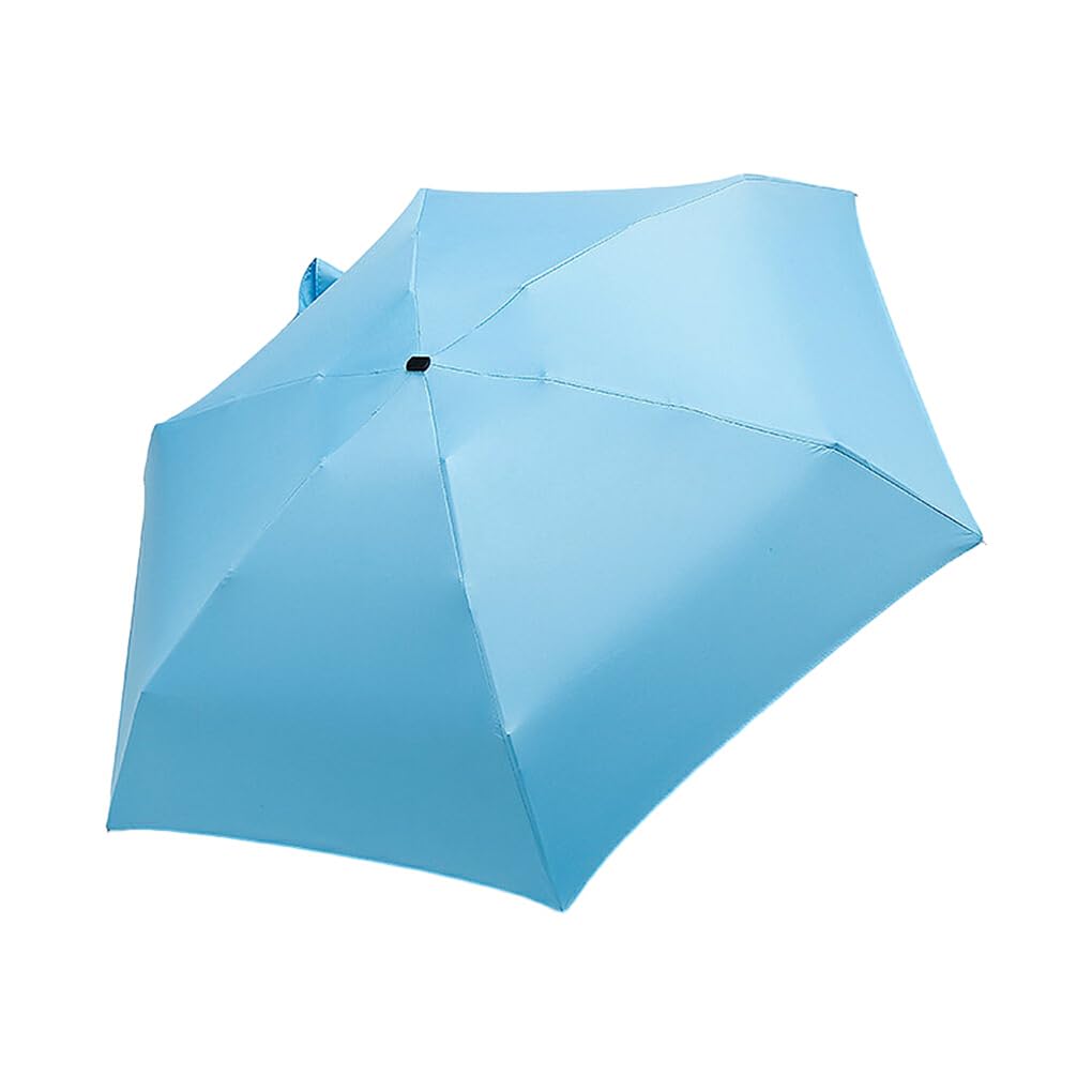 rongweiwang Disassembly Sun Umbrella For Easy Storage And Travel Folding Sun Umbrellas Rainproof Umbrellas Easy To Storage, blue