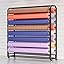 Amazon.com: Commercial Fabric Roll Storage Rack with Adjustable Hanging ...