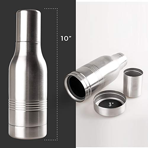 Strova Beer Bottle Insulator - Stainless-Steel Insulated Bottle Holder W/Double-Walled Insulation – Beer Cooler Keeps Drinks Colder, Longer (Includes Carry Bag) #TOP2
