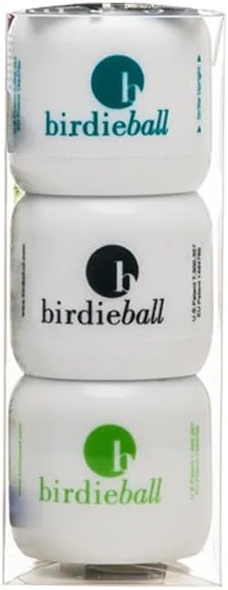 BirdieBall 3 Pack Practice Golf Balls, Limited-Flight, Real Spin & Feel | Foam Golf Balls, Practice Golf Balls for Backyard, Real Spin & Feel, Indoor Golf Practice