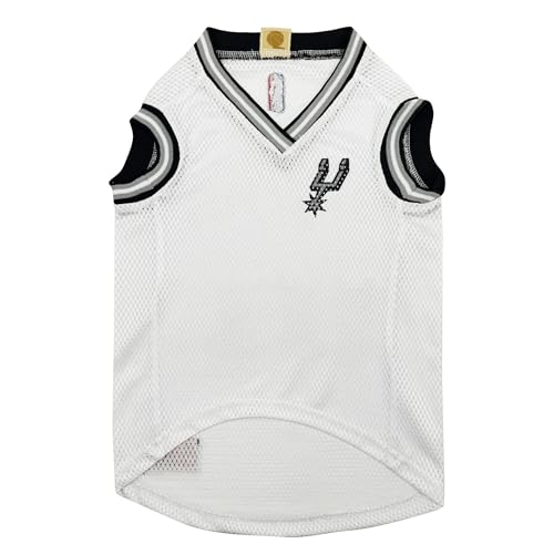 Pets First Official NBA San Antonio Spurs Road Jersey for Dogs & Cats in Team Color. Comfortable Stretchable Material, Size Medium - Stylish Dog Basketball Jersey for Your Furry Fan by Pets First - Image 2