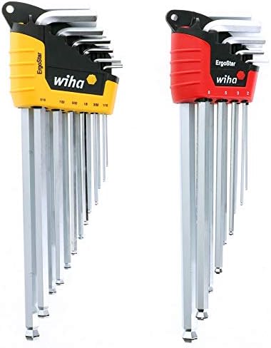 Wiha 66992 MagicRing Ball End Hex L-Key Set In Holders, 22 Piece