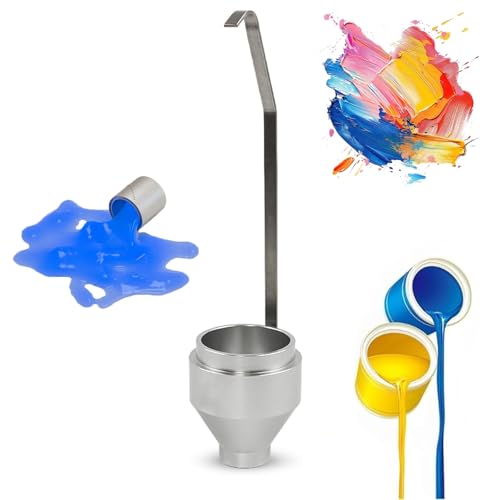Viscosímetro de inmersión portátil DIN, medidor de viscosidad de pintura portátil, diámetro de boquilla bajo de 4/6 mm, para probar pinturas, aceites, colorantes, salsas y miel.(6mm)