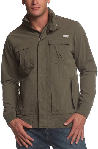 O'neill Infantry - Sudadera con Capucha y Cremallera Completa para Hombre, Verde, X-Large
