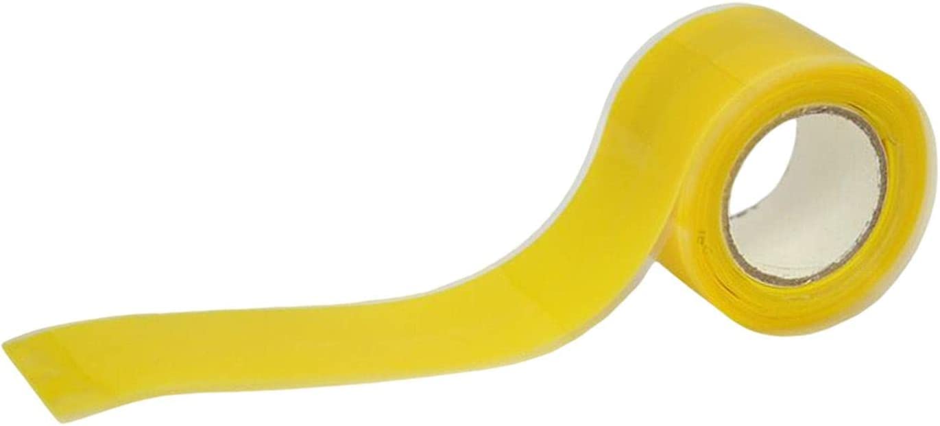 Silicone Grip Tape Waterproof for Outdoor Operations Dragon Boat Paddles Various Rackets (Yellow)