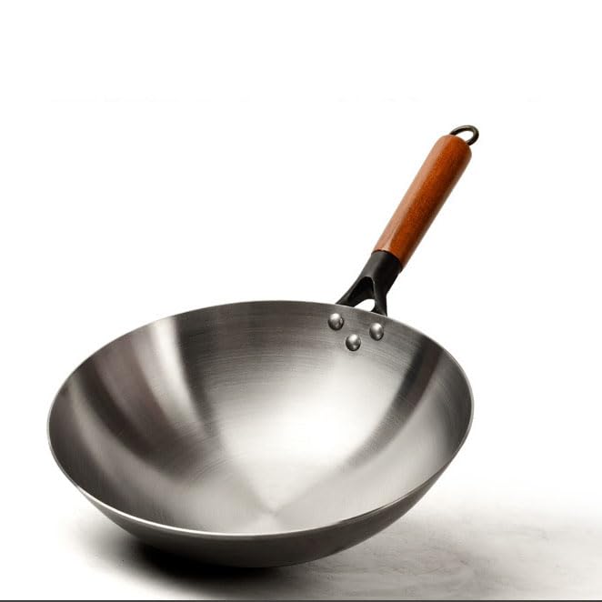 Wok de hierro con fondo redondo 32cm miniatura 1