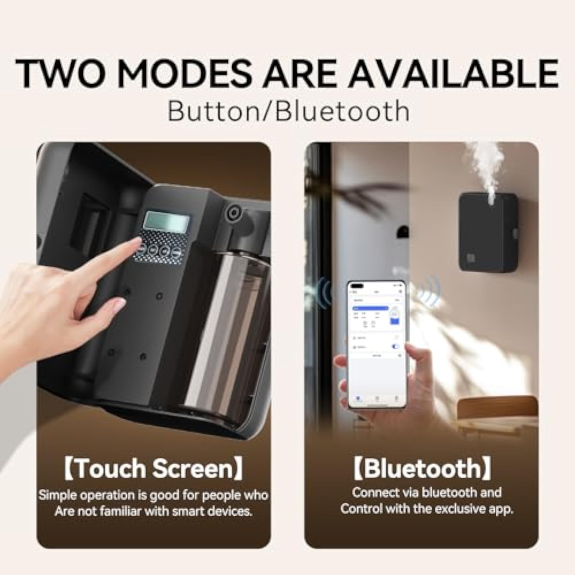 Smart Essential Oil Diffuser with Bluetooth, Timer Function