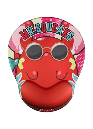 Tapis de souris Hololive Mr. Squeaks grand format : confort surélevé pour sessions de jeu