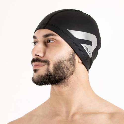 Boldfit Swimming Cap for Men PU Swimming Caps for Women Unisex Swim Cap for Boys, Girls Swimming Cap for Women Long Hair Swimming Head Cap Men Swim Cap Easy Fit - Black (B0D7PNKTBD) Amazon Price History, Amazon Price Tracker