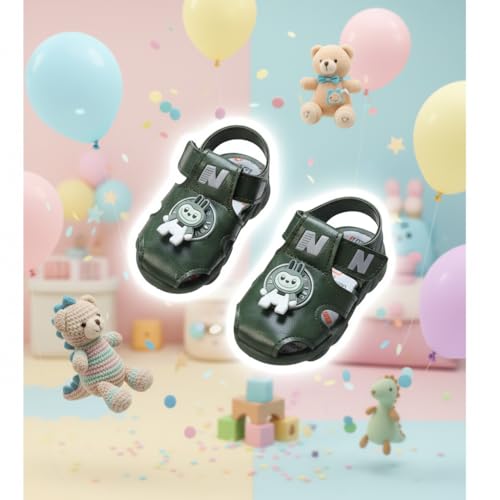 Image of Kids Chu-Chu Sound Musical First Walking Cozy Sandals for Baby Boys and Baby Girls Age 9-22 Months