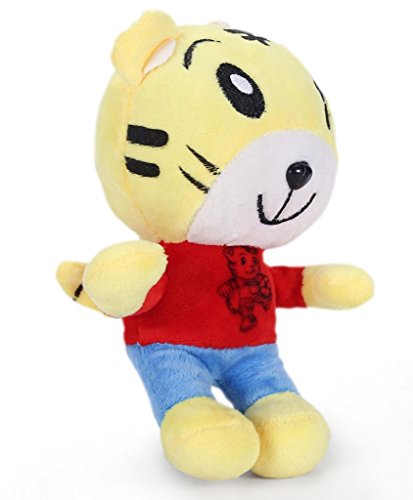 Image of Tickles Yellow Smarty Tiger Stuffed Soft Plush Animal Toy for Kids 22 cm