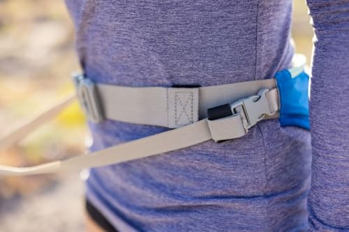 RUFFWEAR Trail Runner Gürtel, bequemer freihändiger Hüftgurt für On-Leash Running mit Ihrem Hund, verhedderungsfreier, robuster Hüftgurt mit Taschen, Blau, Small/Medium