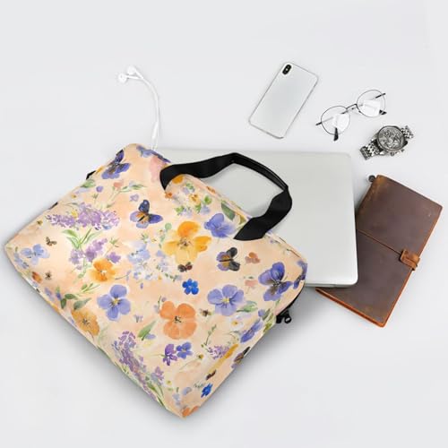 Maletín para laptop 15.6'' con diseño flores y mariposas miniatura 7