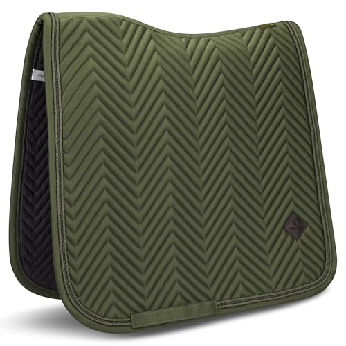 Equimour Dressurschabracke Classic Sage – Satin Schabracke für...