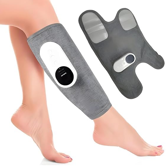 NISHIV Air Pressure Calf Massager with 3 Working Mode and Hot Compress Leg Massager 3 * 3 Air Circulation Squeeze Massage,Heating Mode,Relax Calf Muscles,Relieve Pain LED Display (Pack Of 1) NISHIV Air Pressure Calf Massager with 3 Working Mode and Hot Compress Leg Massager 3 * 3 Air Circulation Squeeze Massage,Heating Mode,Relax Calf Muscles,Relieve Pain LED Display (Pack Of 1)