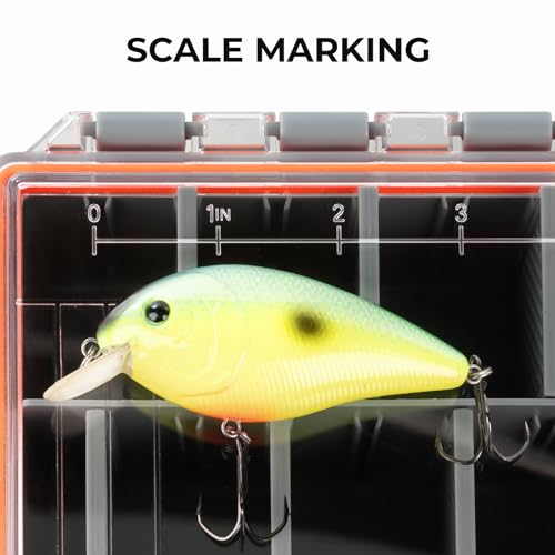 Image of KastKing HyperSeal Waterproof Tackle Box, 3700 Deep Tackle Trays, Fishing Tackle Box Organizer With Removable Dividers, Fishing Gear & Fishing Accessories Storage, 2 Packs