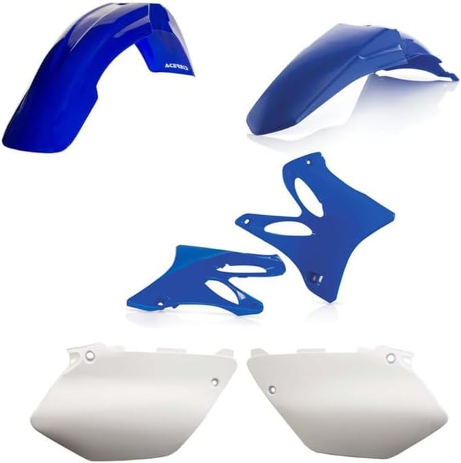 Acerbis Plastic Kit For Yamaha YZ125 (2002-2005), YZ250 (2002-2005) - white