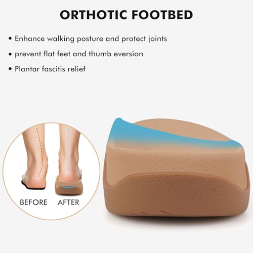 V.Step Orthopedic Slide Sandals with Arch Support Man Women Orthopedic Slippers for Plantar Fasciitis, Orthotic Slippers Sandals with Adjustable Buckle Strap Foot Pain Relief Indoor and Outdoor4