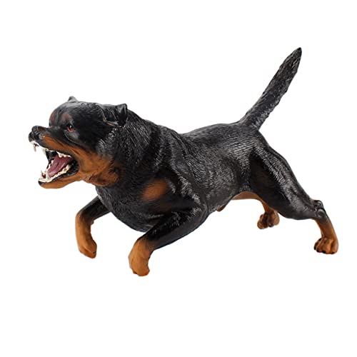 Modèle Rottweiler en plastique noir Mikinona pour décoration de fête