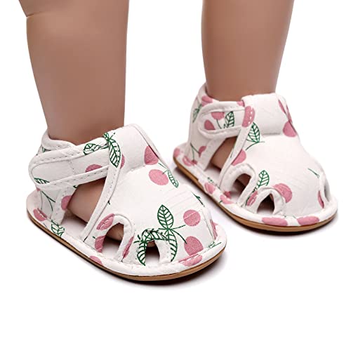Infant Toddler Shoes Soft Sole Non Slip Toddler Floor Shoes Fruit Cherry Print Sandals Water Shoes for Big Boys2