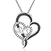 Nummy “I Love You To The Moon And Back” Love Heart Necklace, 18