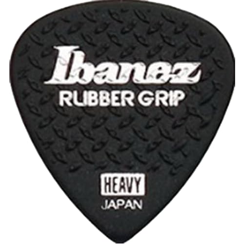 Ibanez ����~�ߑf�ނ��g�p�����s�b�N Grip Wizard Series Rubber Grip Pick 1.0mm �u���b�N 6���p�b�N PA16HRG-BK