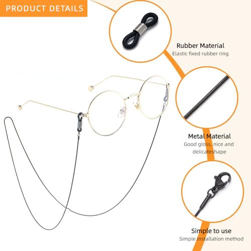 Image of Eyeglass Chain for Women Stylish,Stainless Steel Glasses Strap for Men Women,Eye Glasses Holders Around Neck
