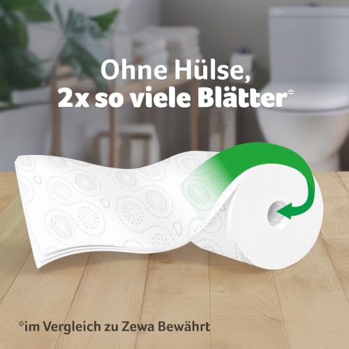 Zewa Smart Toilettenpapier Ohne Hülse, Großpackung Mit 48 Rollen (6 x 8 x 300 Blatt) – Ansicht 5