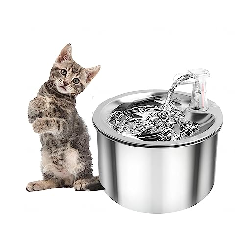 Fuente de agua para gatos FBITE acero inoxidable 2 L