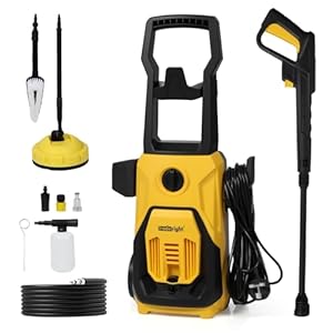 Pressure Washers, 1800W 135Bar High-Pressure 480L/H Flow Rate Jet Washers/Pressure Washer with Adjustable Nozzle & 8m Hose, High-Performance Power Cleaner for Car, Home, Patio and Garden Furniture