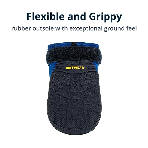 RUFFWEAR Hi & Light Dog Shoes, Pair, Premium Dog Boots, Breathable Trail Shoes with Grip, Dog Running Shoes & Climbing Shoes or for Injured Paws, Protection for Hot or Cold Weather, 7cm, Blue Pool